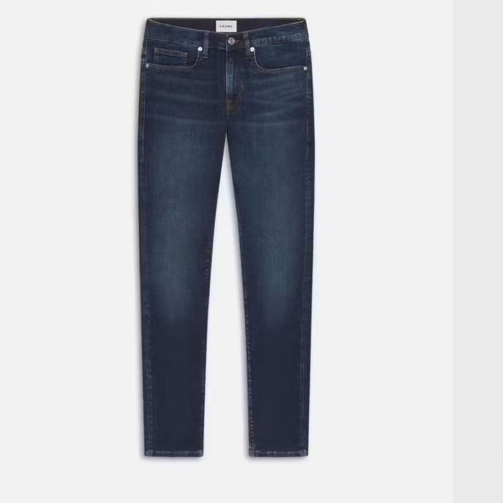 Frame L’ Homme Slim Dark Wash Skinny Jeans